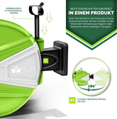 Wandslangenbox - Tuinslanghaspel - Tuinslang met haspel - 15 meter - Groen